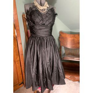 Black gothic party dress